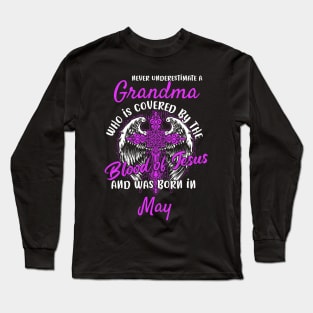 Funny Christian Grandma who was Born in May Long Sleeve T-Shirt